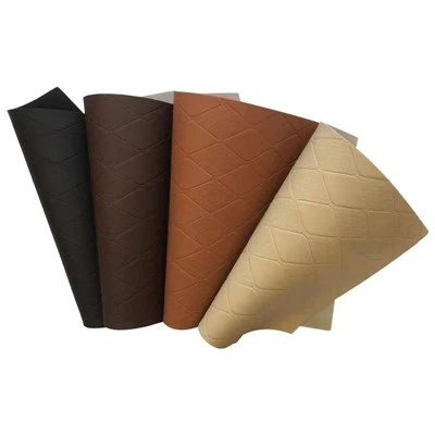 Alfombrillas de cuero de diamante