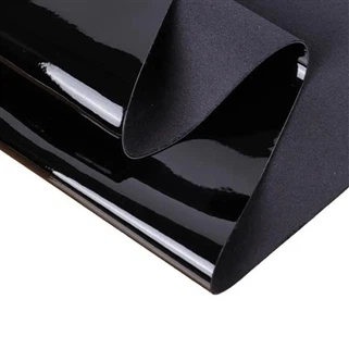 PU Black Patent Leather Zapatos